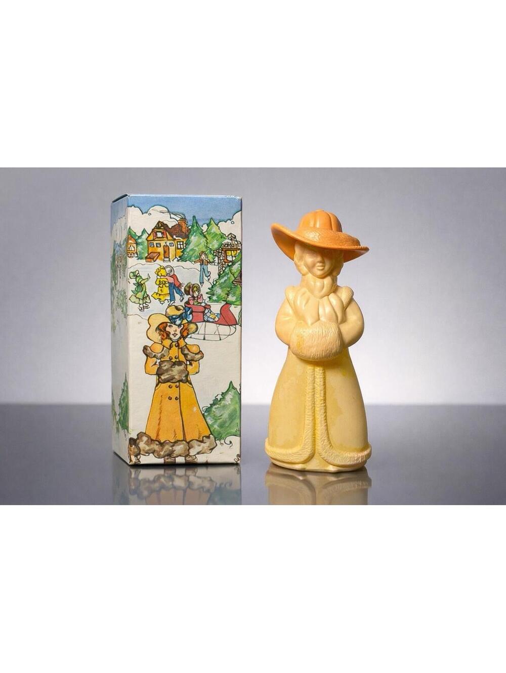 Avon 1970s Little Kate Bird Of  Paradise Cologne Figural Bottle With Box, 6”